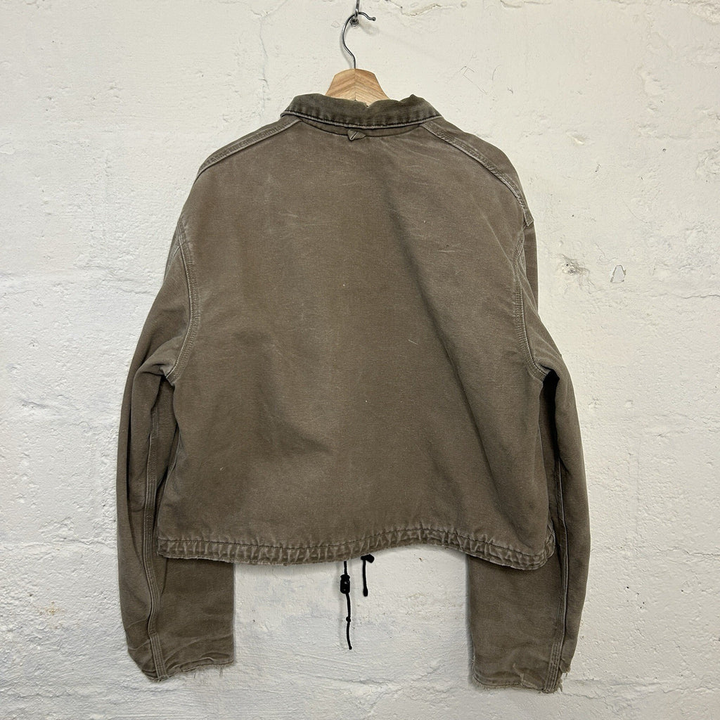 Vintage Carhartt Wool-Lined Cropped Duster Coat “Chestnut” PB2321 Men’s Medium