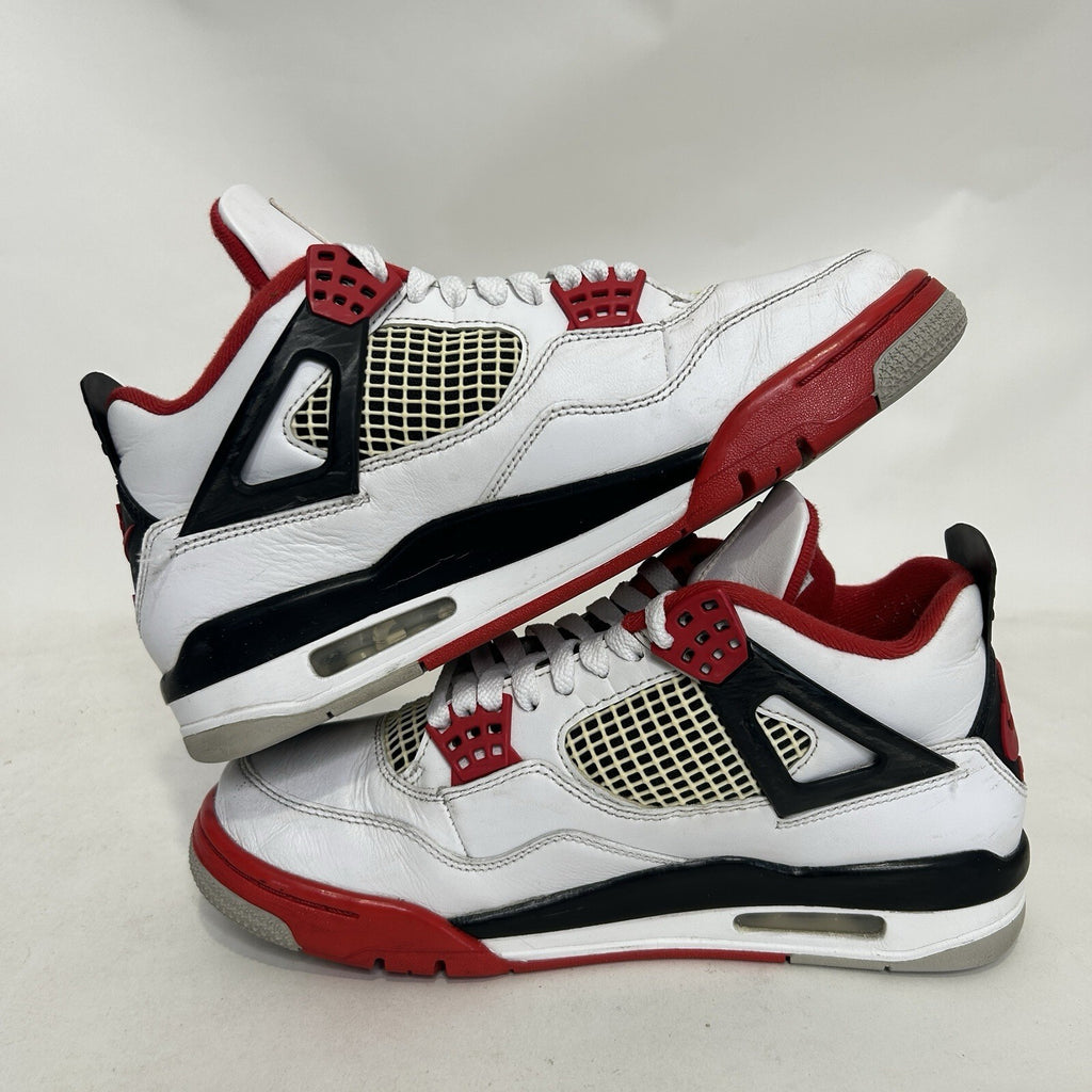 Nike Air Jordan 4 Retro OG “Fire Red” White/Black/Red DC7770-160 Men's 8 Worn