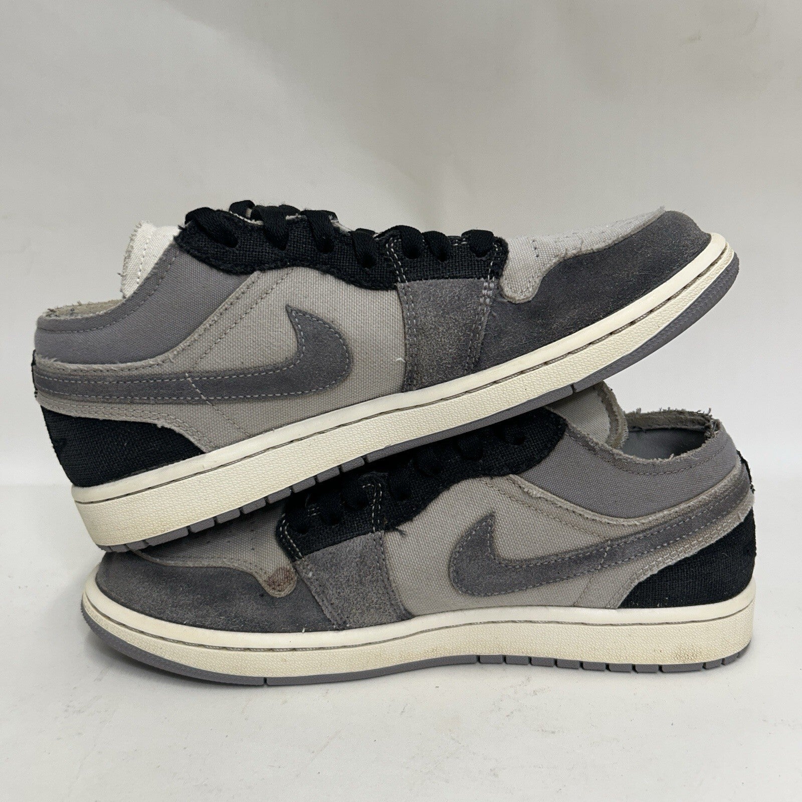 Nike Air Jordan 1 Low SE Craft “Black Tech Grey” DZ4135-002 Men's 9 Worn