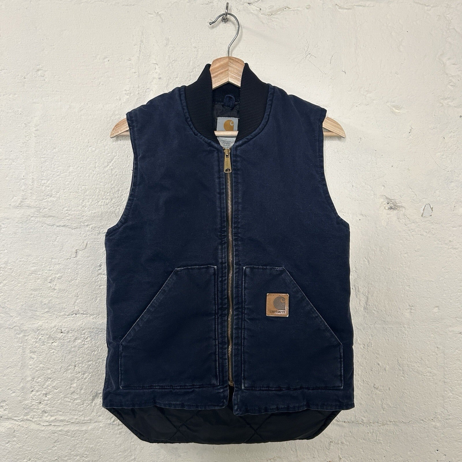 Vintage Carhartt Quilt-Lined Artic Vest “Midnight Blue” V02 MDT Men’s Small