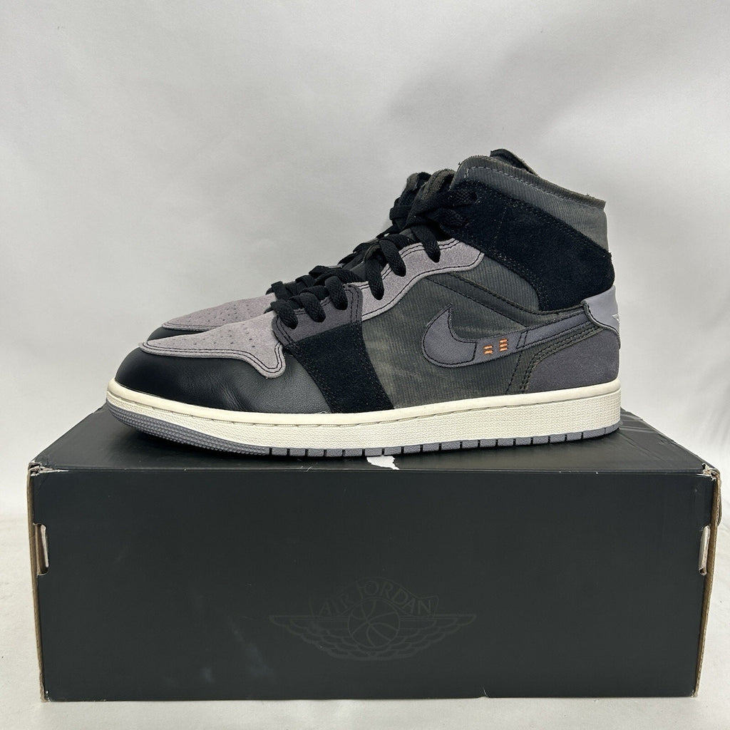 Nike Air Jordan 1 Mid Craft Inside Out “Black Cement Grey”