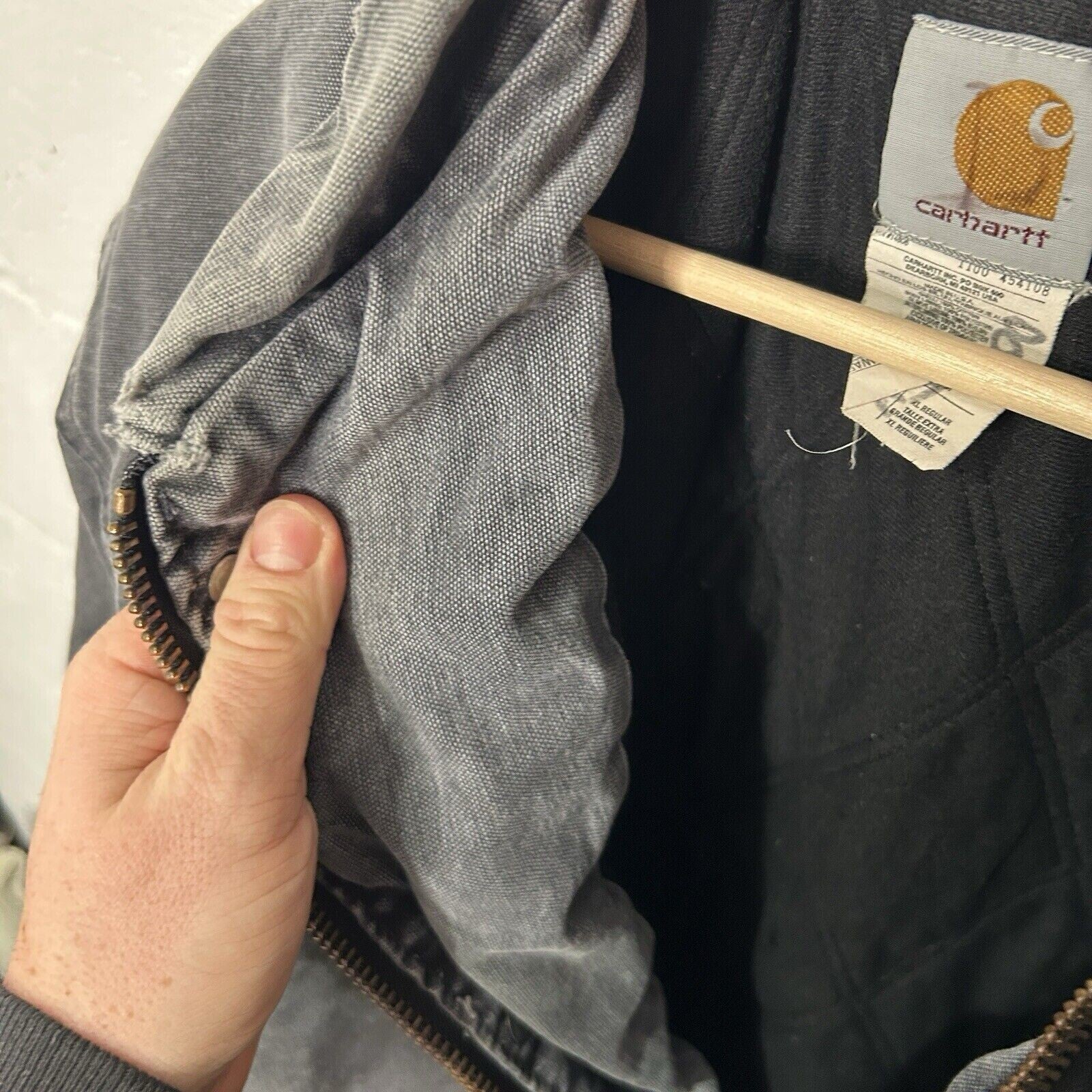 Vintage Carhartt Chore Coat Jacket “Petrol Grey” C46 PTL Men’s X-Large