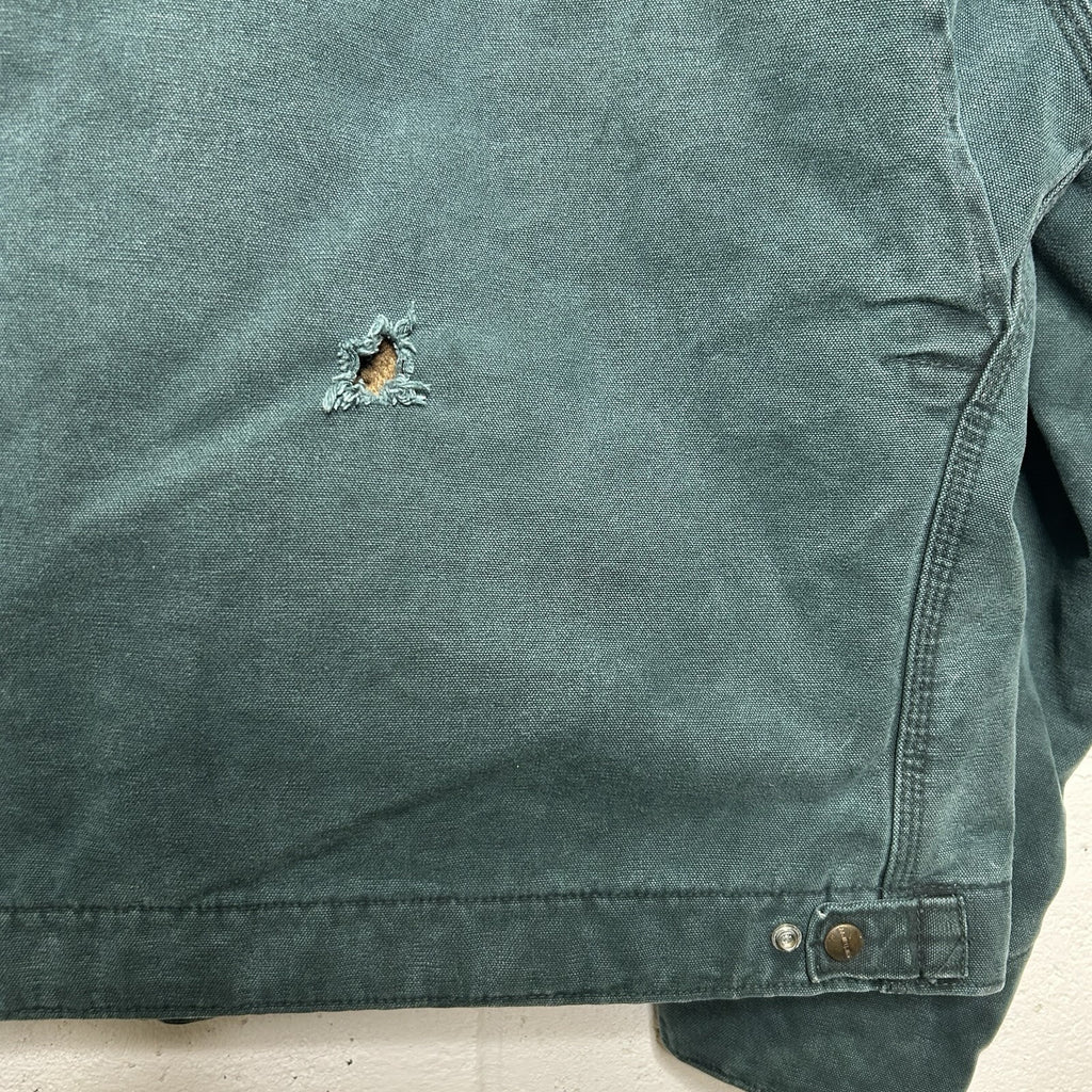 Vintage Carhartt Wool-Lined Detroit Jacket “Hunter Green” J43HTG Men’s X-Large