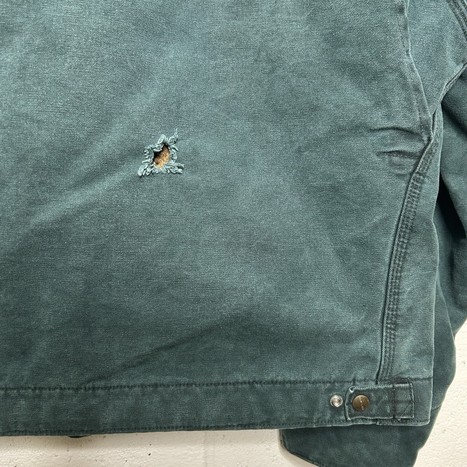 Vintage Carhartt Wool-Lined Detroit Jacket “Hunter Green” J43HTG Men’s X-Large