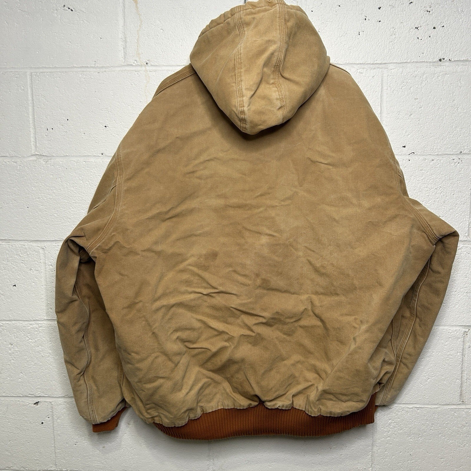 Vintage Carhartt Quilted Hooded Active Jacket “Brown” J140 BRN Men’s 2XL