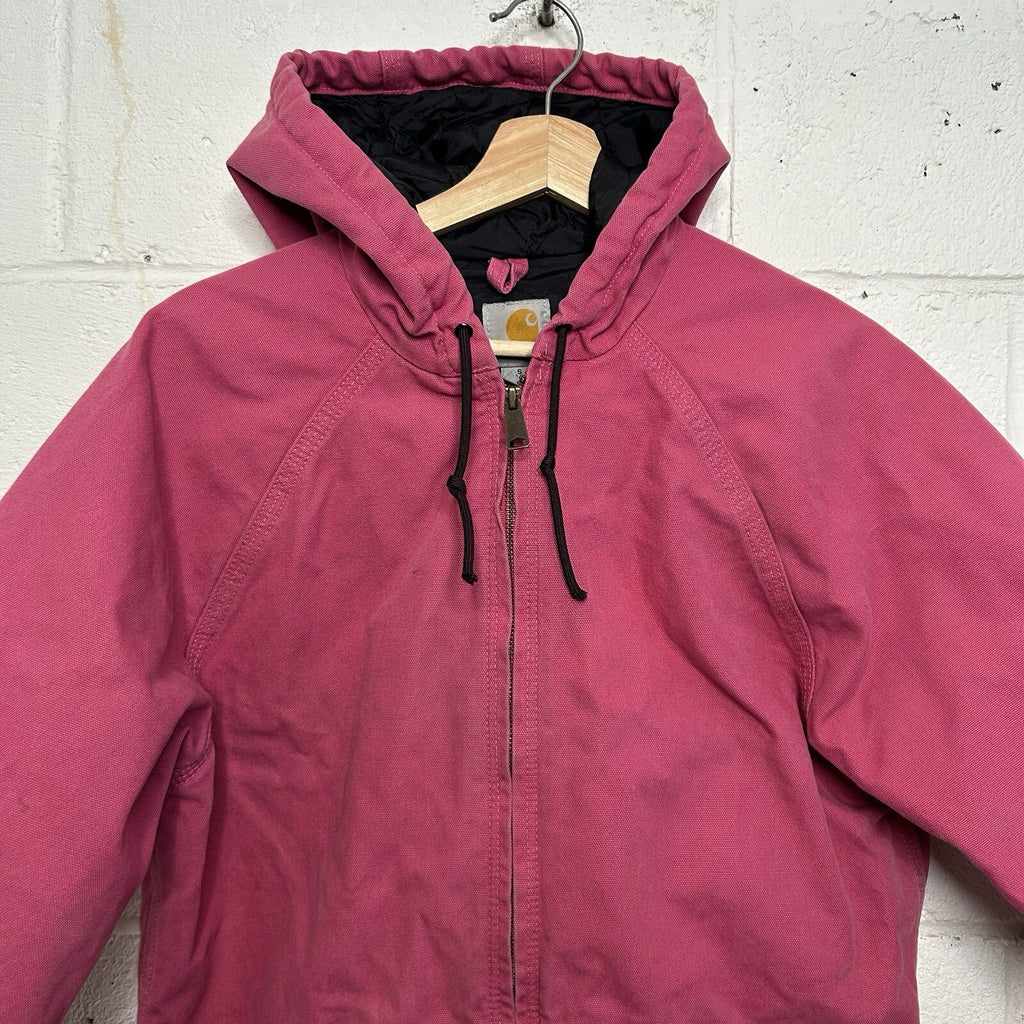 Y2K Carhartt Quilted Hooded Active Jacket “Tulip Pink” 100461-677 Women’s Small