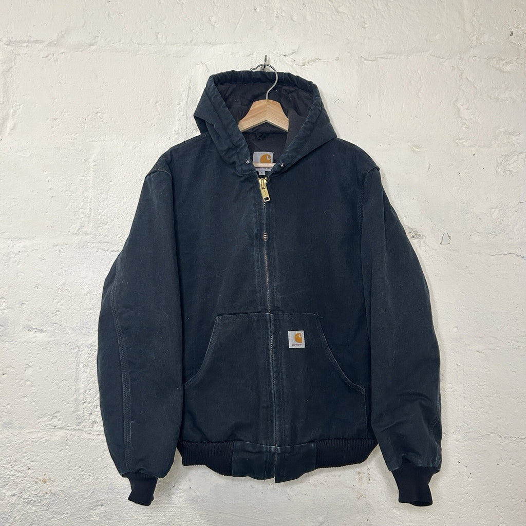 Vintage Carhartt Quilted Hooded Active Jacket “Black” J140 BLK Men’s Small