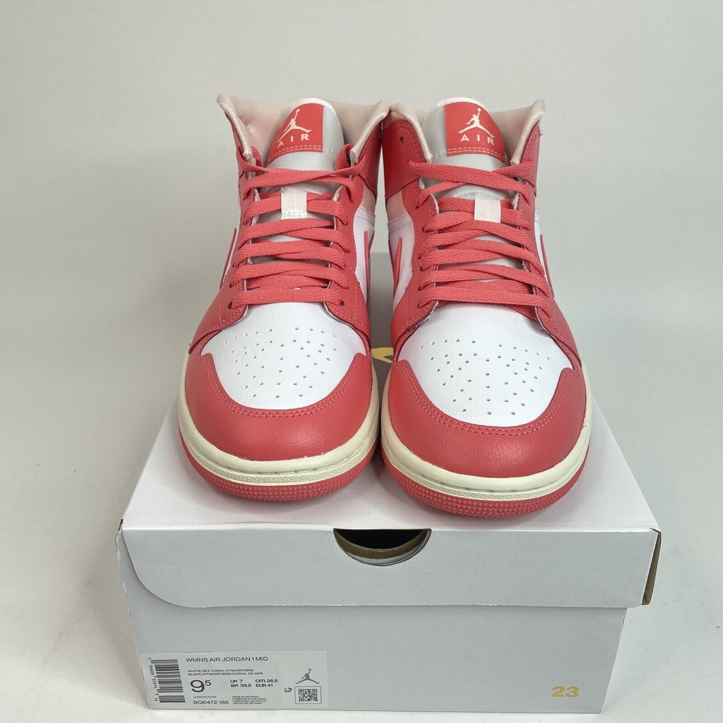 Nike Air Jordan 1 Mid Retro “Strawberries & Cream” BQ6472-186 Women's 9.5 New