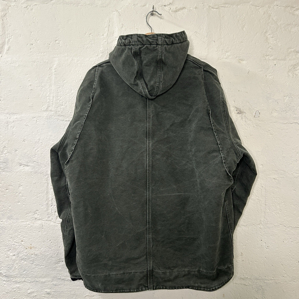 Y2K Carhartt Sandstone Hooded Multi-Pocket Jacket “Moss” J284 MOS Men’s X-Large