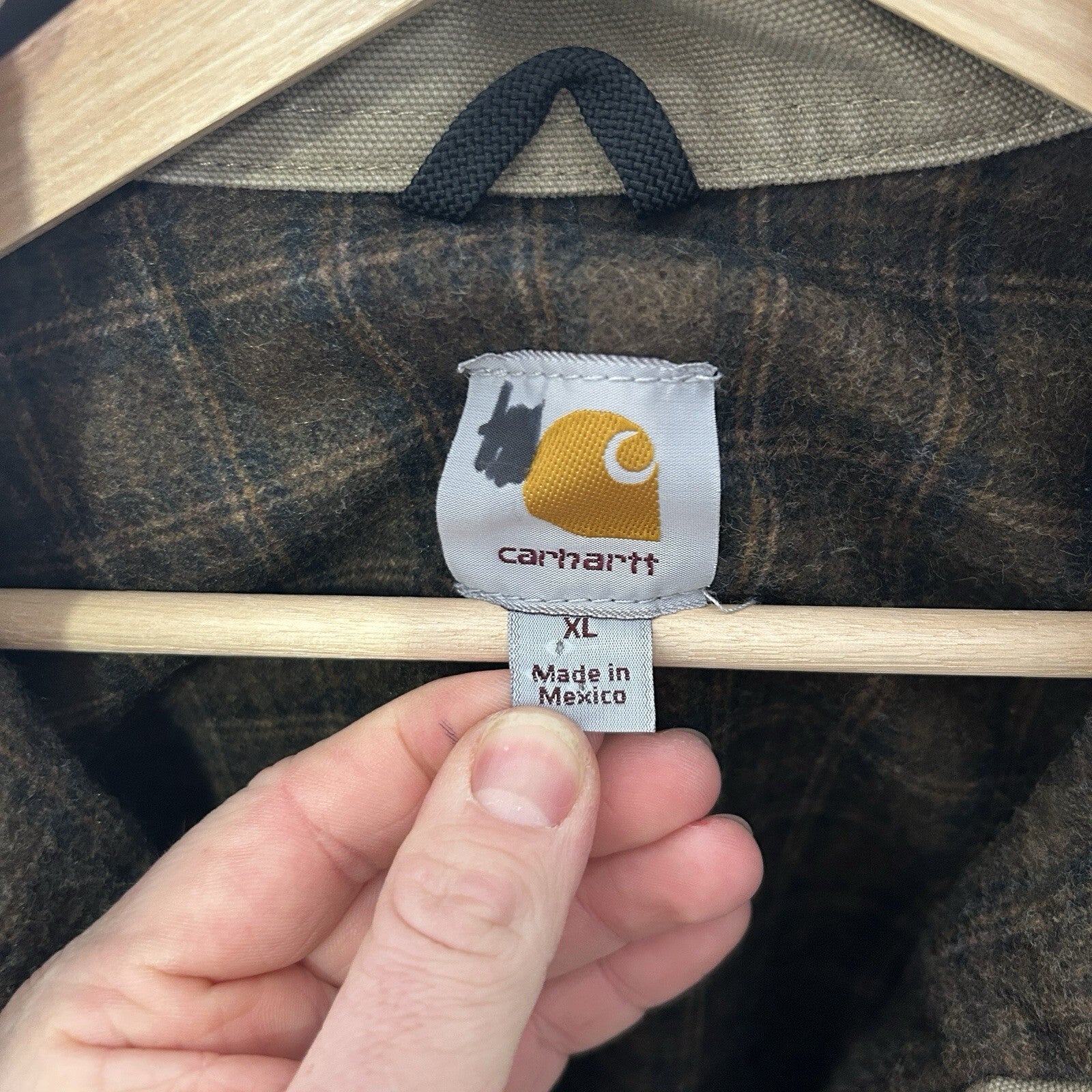 Vintage Carhartt Blanket-Lined Detroit Jacket “Cottonwood” EJ097 266 Men’s XL