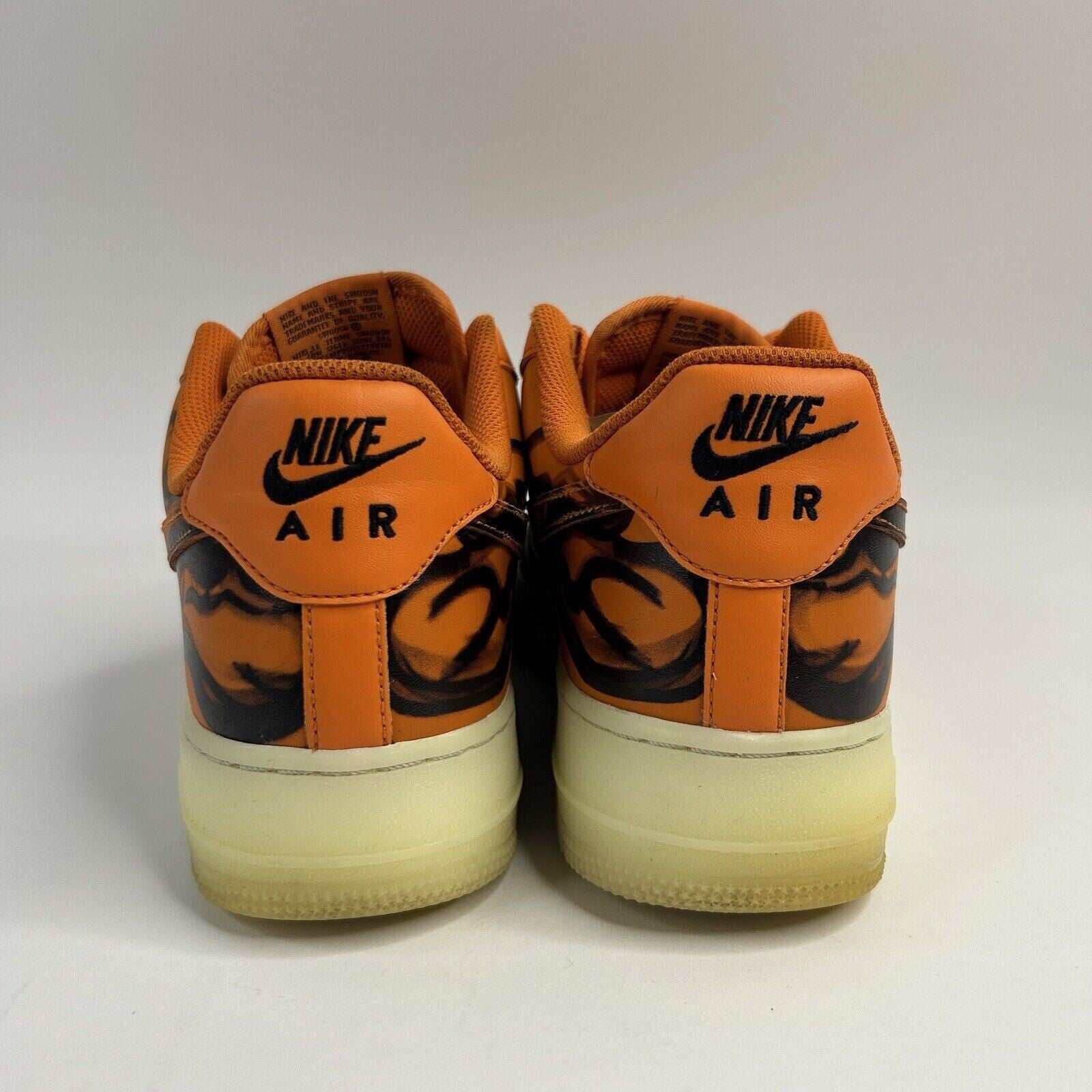Nike Air Force 1 Low “Orange Skeleton Halloween” 2020 CU8067-800 Men’s 9.5 Worn