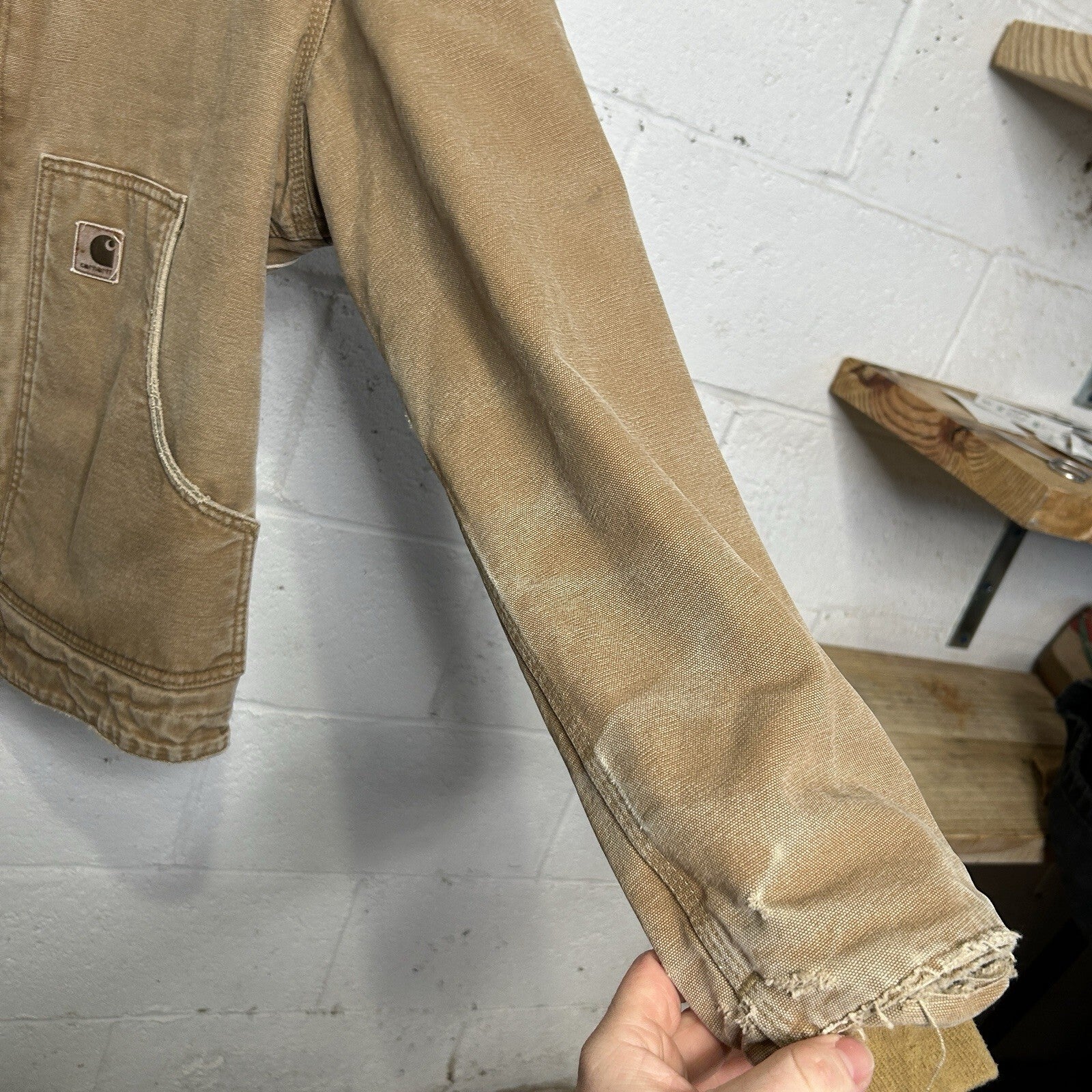 Vintage Carhartt Sherpa-Lined Dearborn Jacket “Camel/Brown” J164 CML Men’s XL
