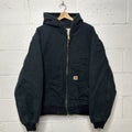 Vintage Carhartt Quilted Hooded Active Jacket “Black” J140 BLK Men’s X-Large