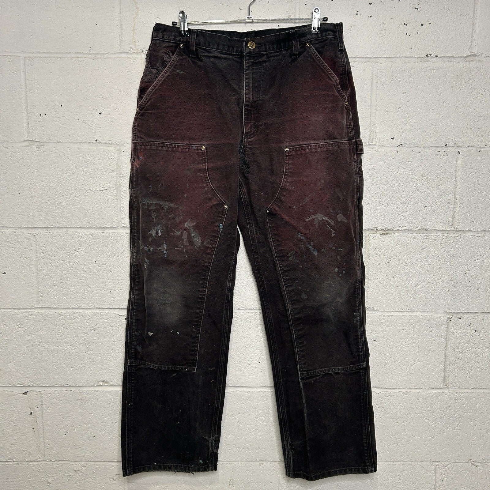 Vintage Carhartt DoubleKnee Carpenter Pants “Black” B01 BLK