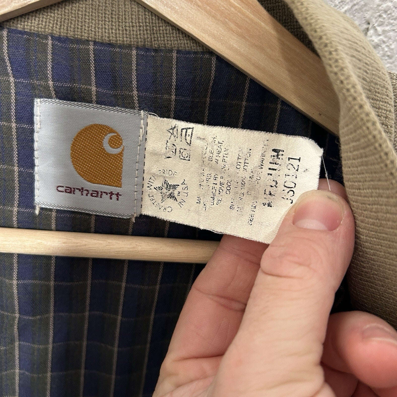 Vintage Carhartt Sheeting-Lined Plainsman Jacket “Taupe” JS0121 Men’s Medium