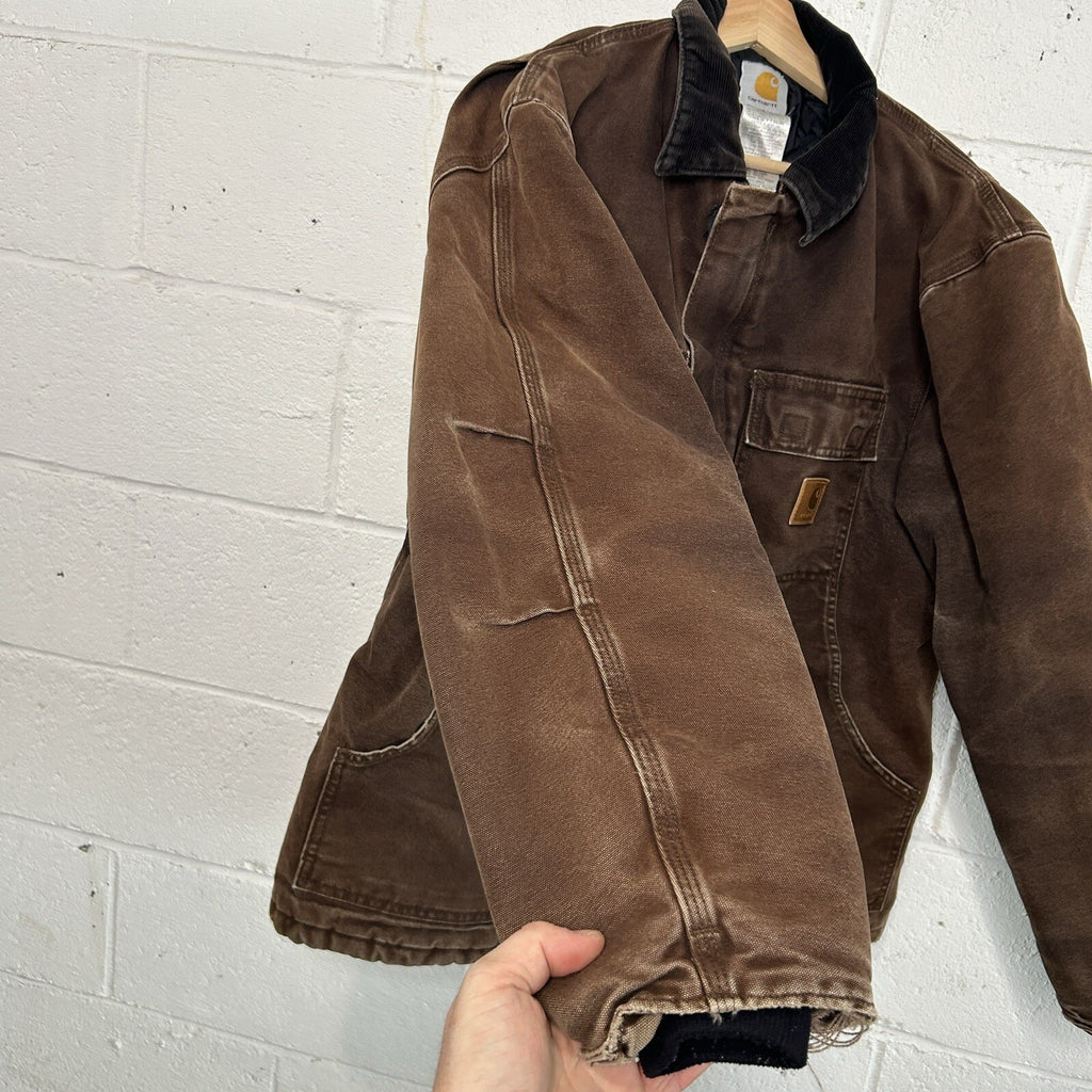 Vintage Carhartt Quilted Artic Jacket “Dark Brown” C26 DKB Men’s Medium