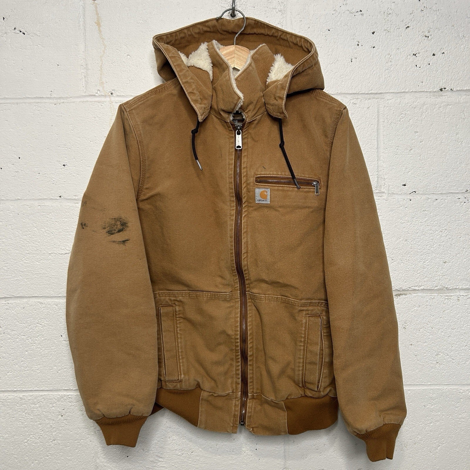 Carhartt Sherpa-Lined Wildwood Jacket “Brown” 100815-211 Women’s XL