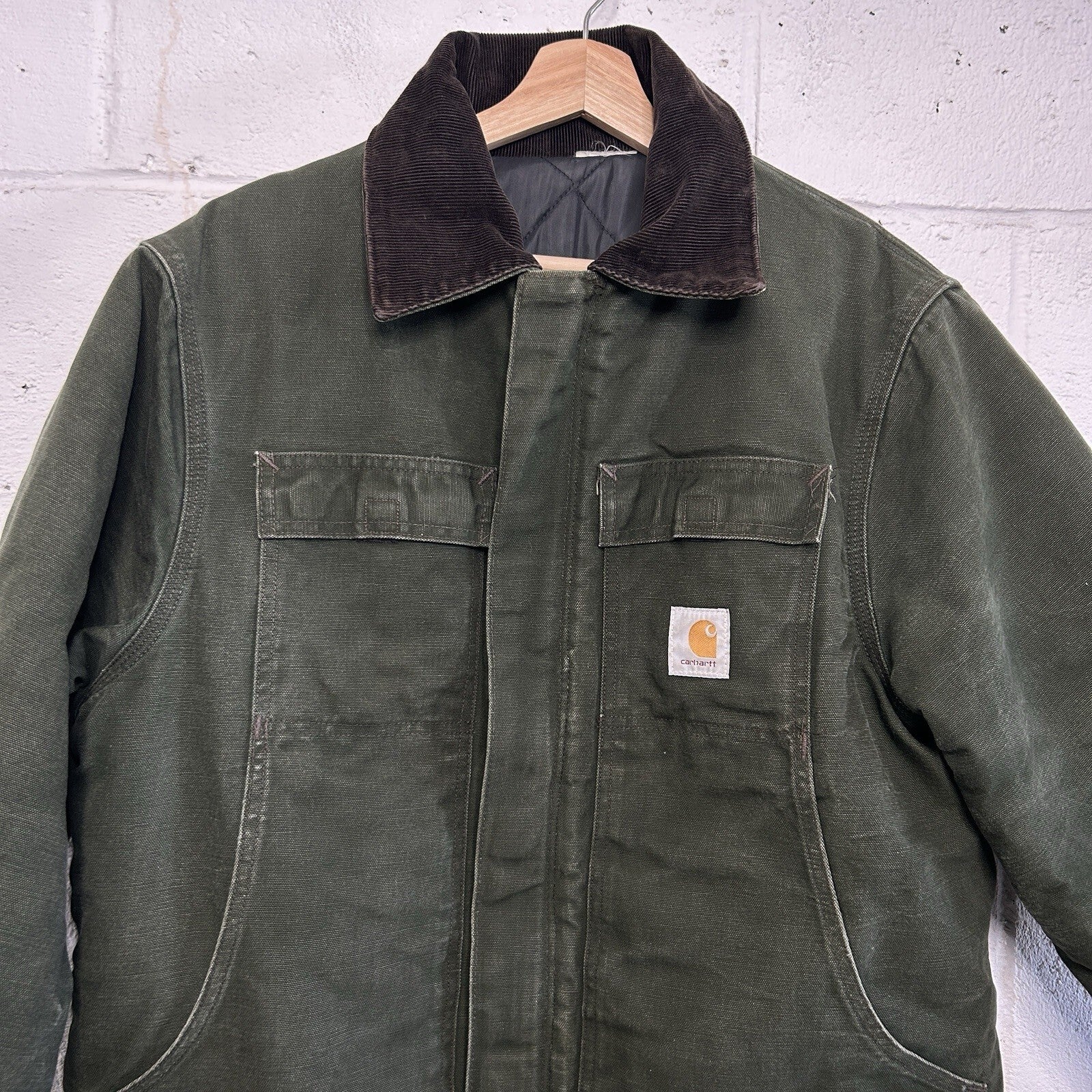 Vintage Carhartt Quilted Artic Duck Jacket “Green” CQ184 Men’s Large