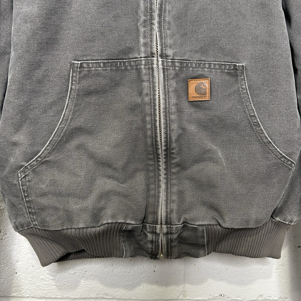 Vintage Carhartt Quilted Hooded Active Jacket “Gravel Grey” J130 GVL Men’s Large