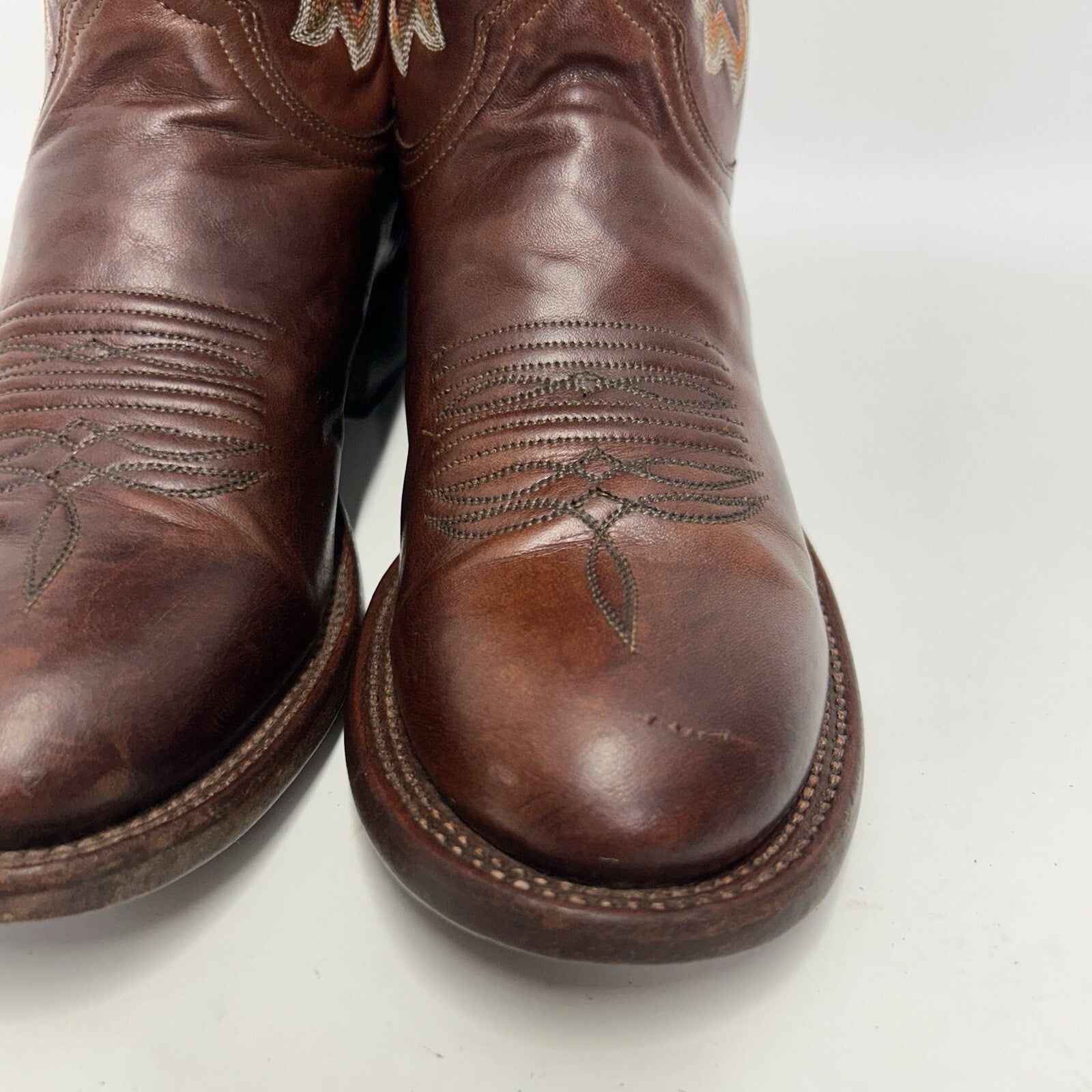 Lucchese Custom Stingray Square Toe Cowboy Boots “Brown” CY7136W8S Men’s 8D