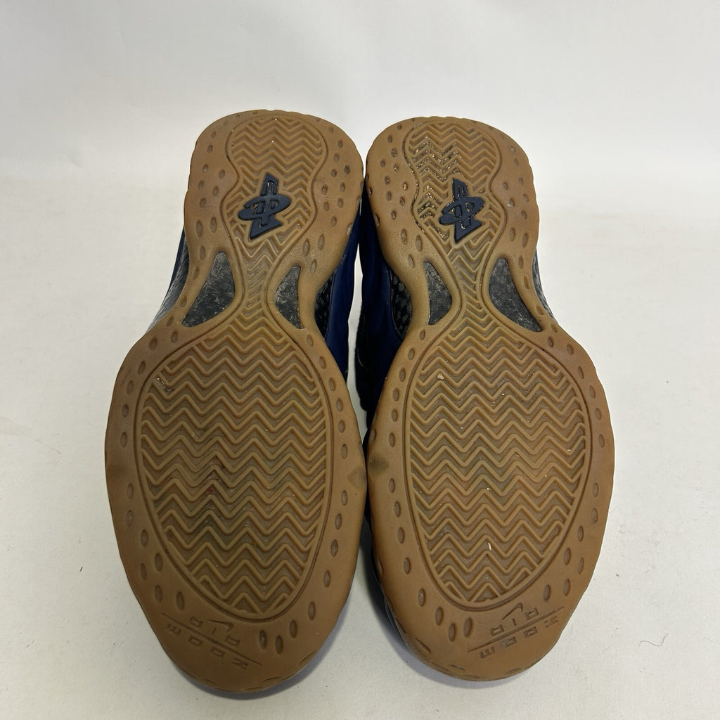 Nike Air Foamposite One “Navy Gum Midnight Navy” Sneakers 314996-405 Men’s 9.5