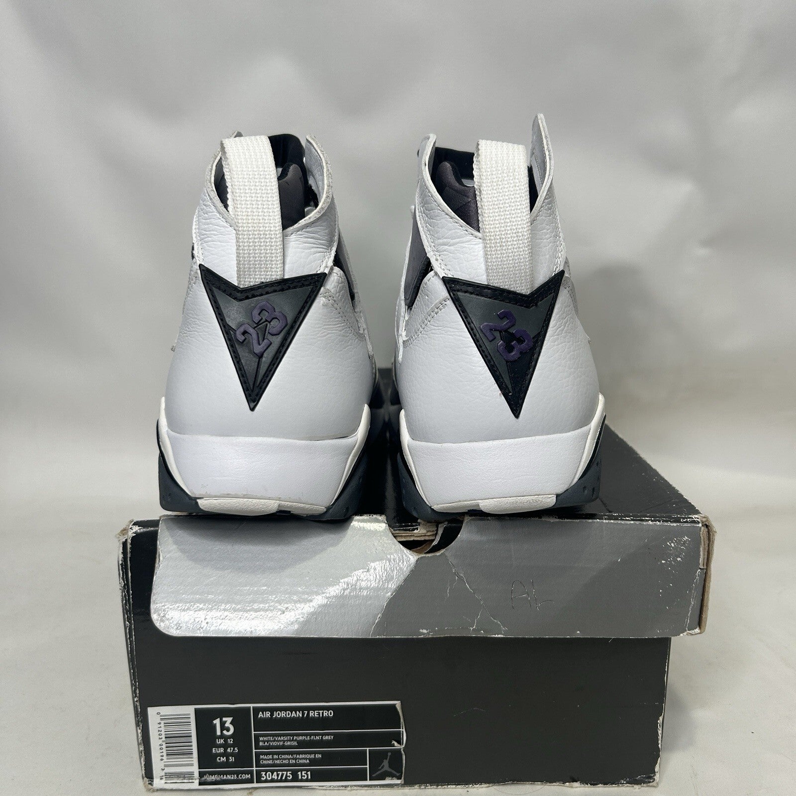 Nike Air Jordan 7 VII Retro “Flint Grey Purple” (2006) 304775-151 Men’s 13 Worn
