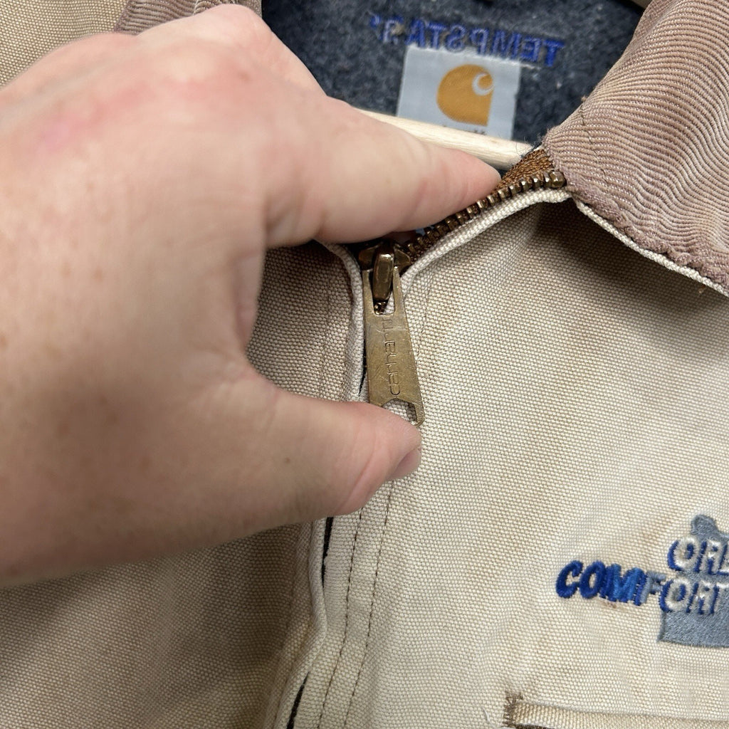 Vintage Carhartt Blanket-Lined Detroit Jacket “Brown” J01