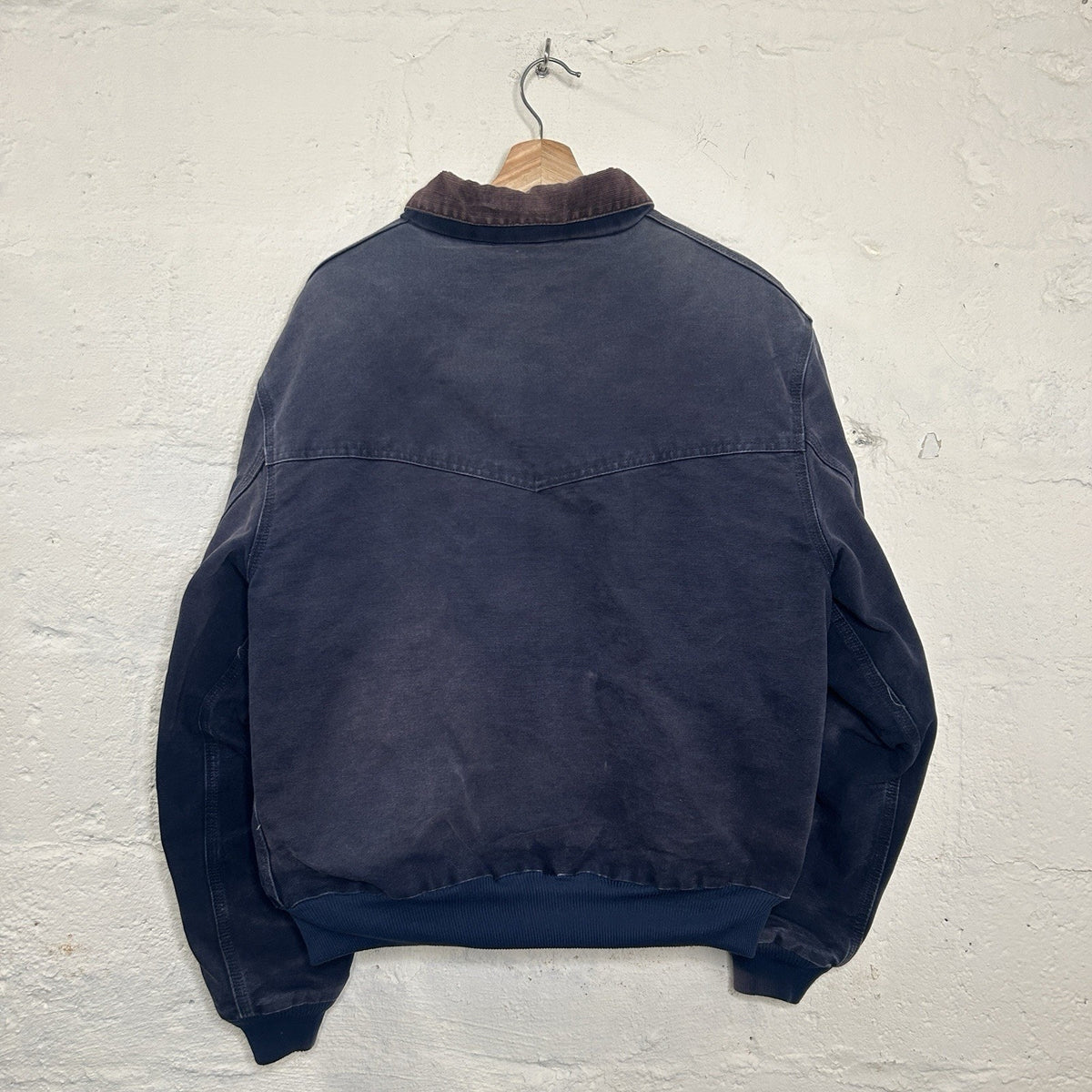 Vintage Faded Carhartt Quilted Santa Fe Jacket “Midnight Blue”
