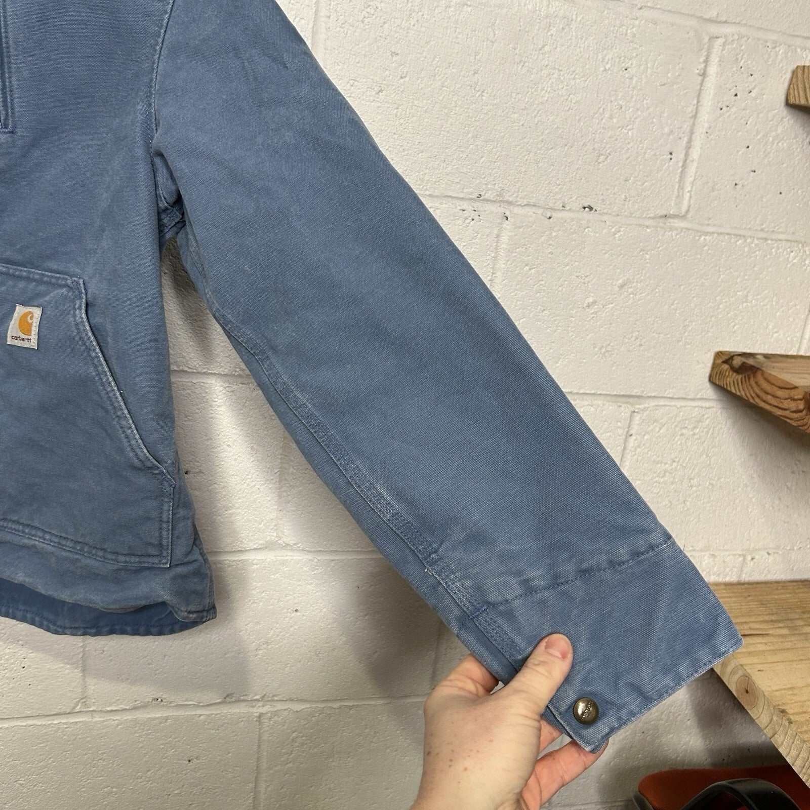 Carhartt Sherpa-Lined Canyon Jacket “French Blue” WJ022 FHB Women’s Small