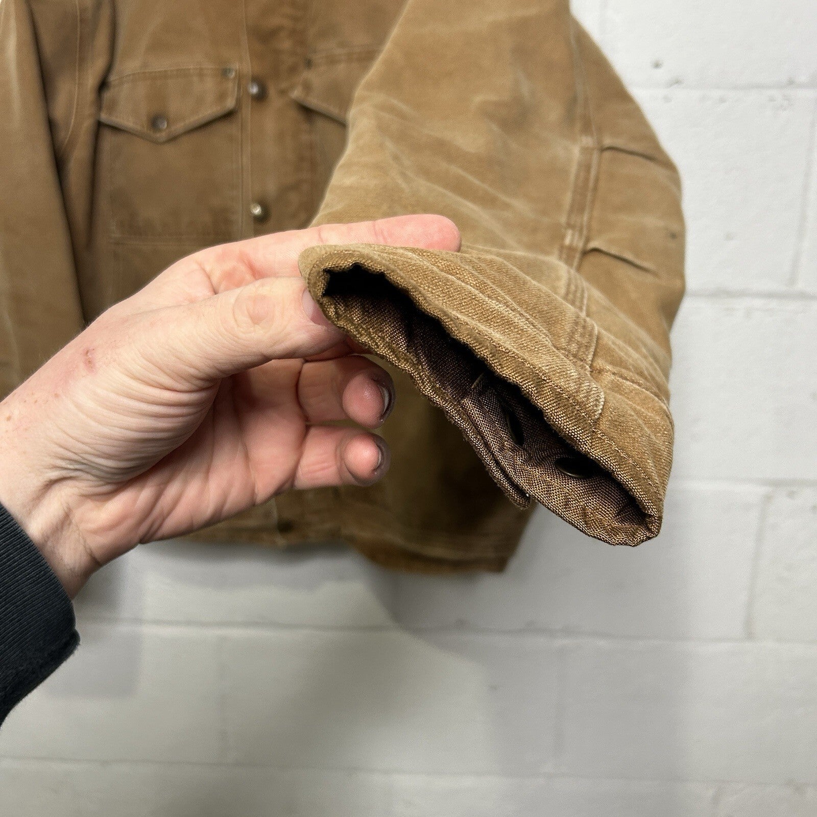 Carhartt Berwick Fleece-Lined Canvas Jacket “Brown” 101230-211 Men’s Large