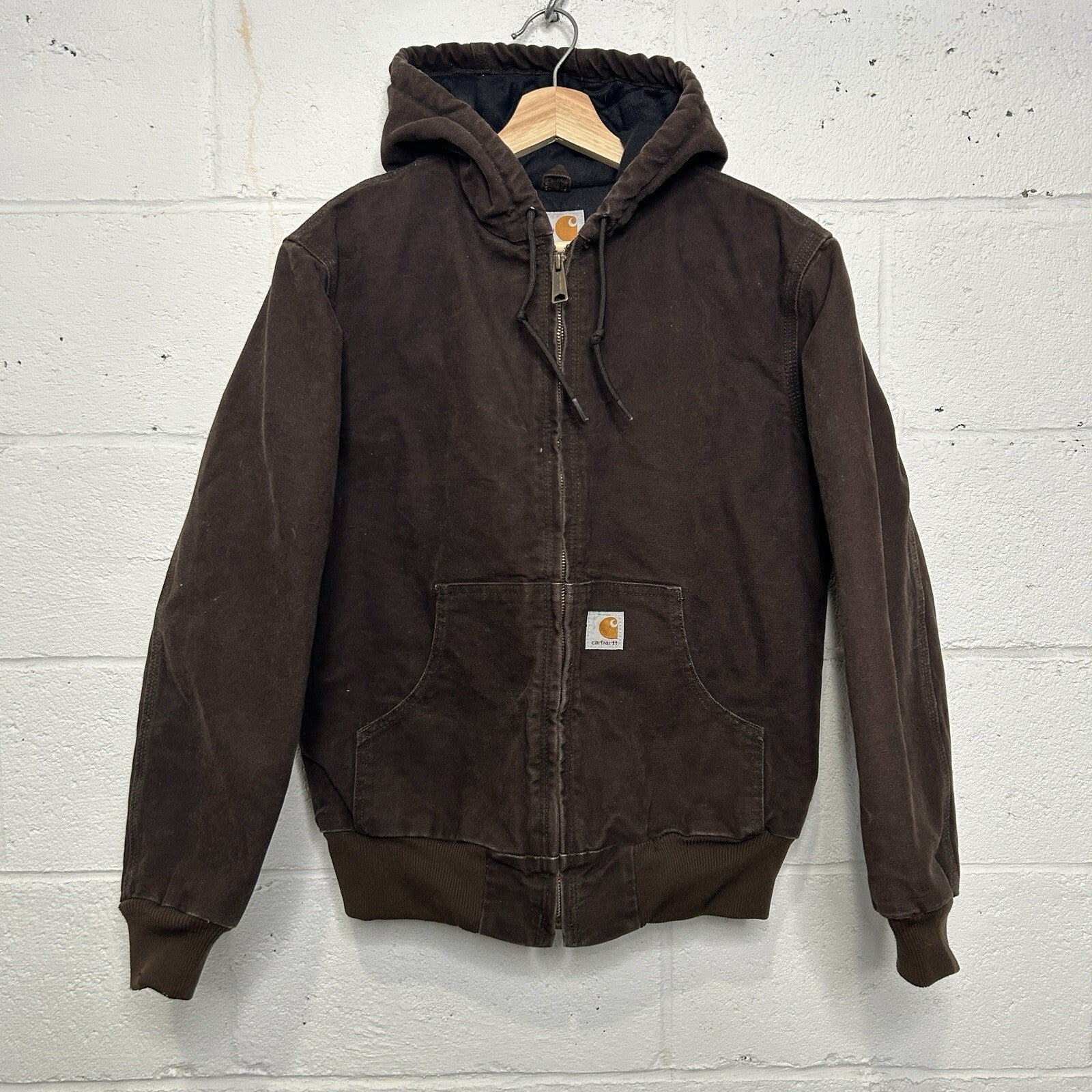 Y2K Carhartt Quilted Hooded Active Jacket “Dark Brown” WJ130 DKB Women’s XS
