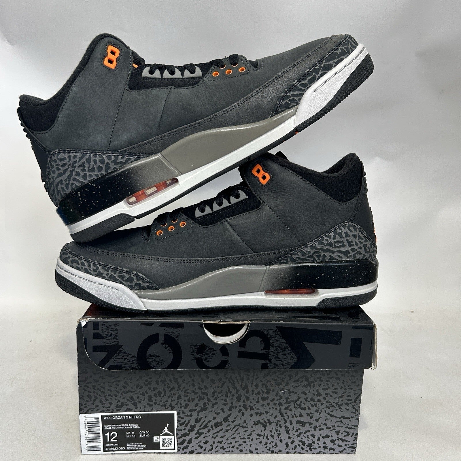 Nike Air Jordan 3 Retro OG “Fear Pack” CT8532-080 Men’s 12 New