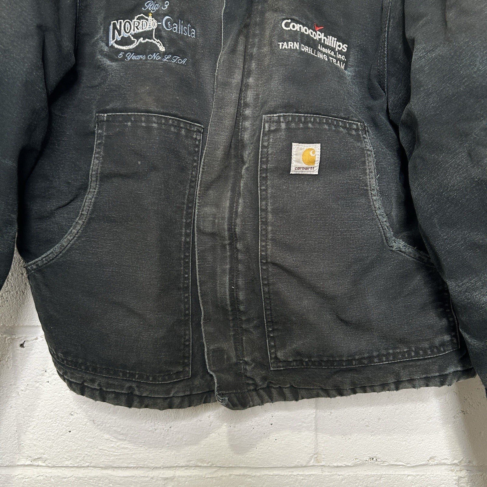 Vintage Carhartt Quilted Traditional Artic Jacket “Black” J02 BLK Men’s 44/Large