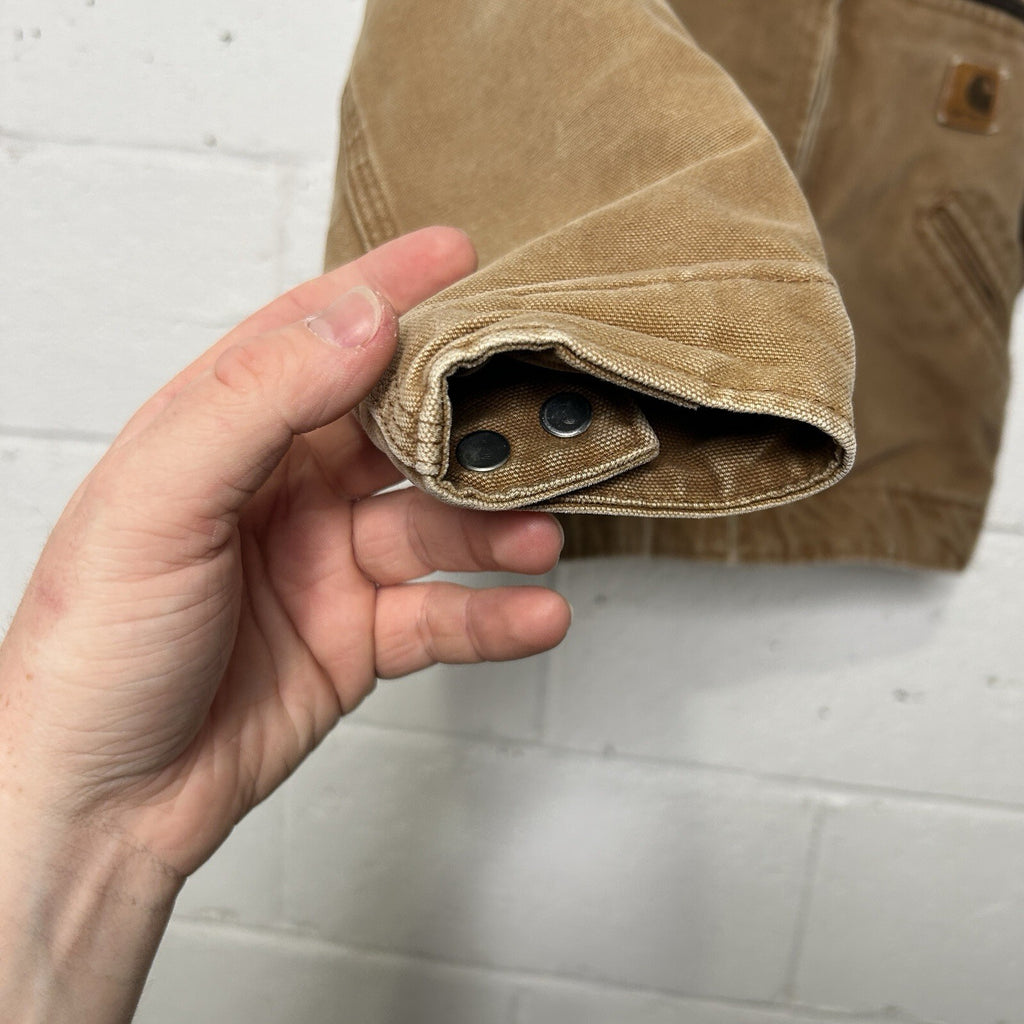 Y2K Carhartt Sherpa-Lined Detroit Jacket “Brown” YYJ97 BRN Youth Medium