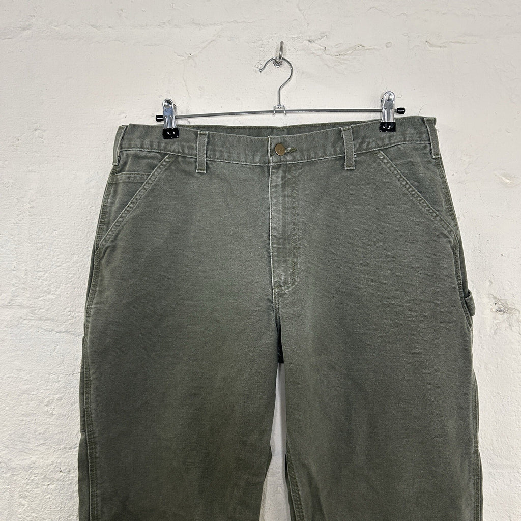 Carhartt Dungaree Fit Carpenter Pants “Moss Green” B11 MOS Size 36x30