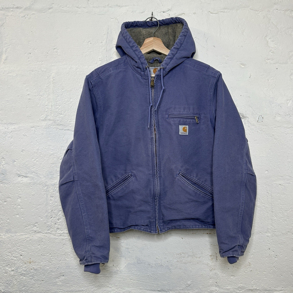 Carhartt Sherpa-Lined Hooded Detroit Jacket “Blue Dusk” WJ141 BDK Women’s Medium