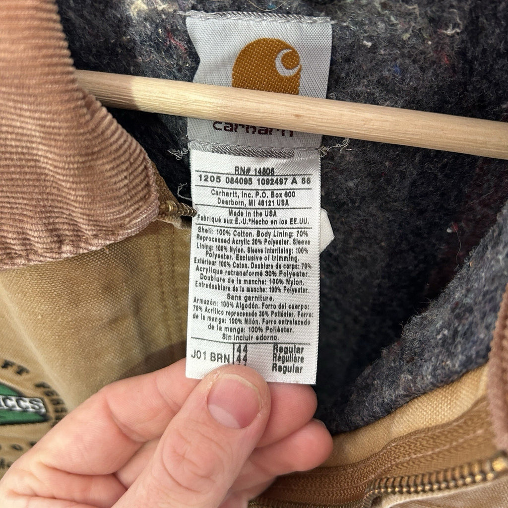 Vintage Carhartt Blanket-Lined Detroit Jacket “Brown Wheat”