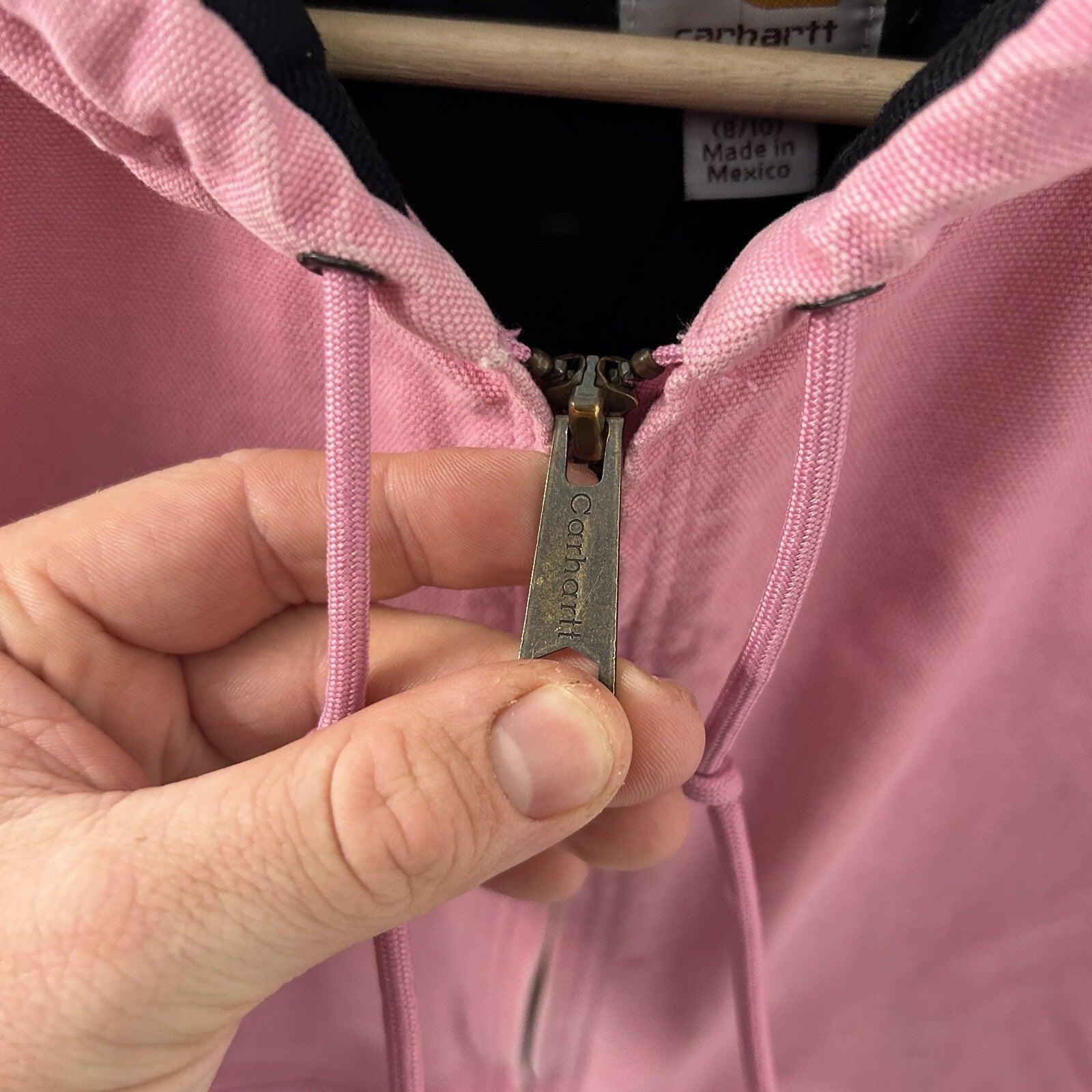 Y2K Carhartt Quilted Hooded Active Jacket  “Pink Rose” WJ130 PKR Women’s Medium