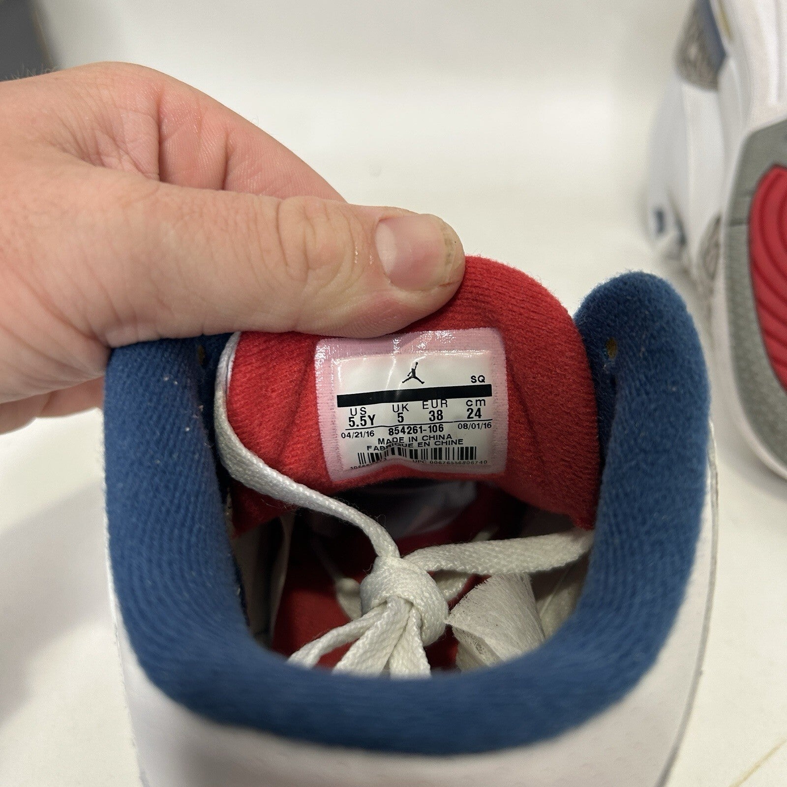 Nike Air Jordan 3 Retro GS “True Blue” 2016 854261-106 5.5Y/Women’s 7 Worn