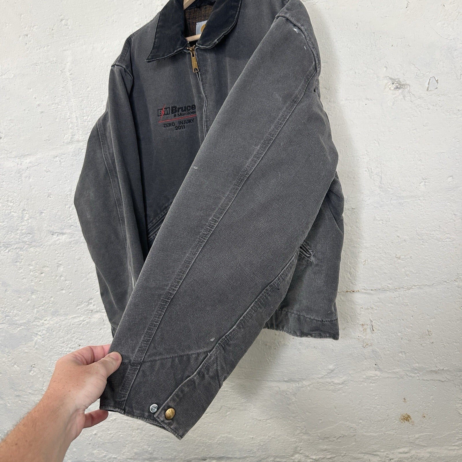 Vintage Carhartt Blanket-Lined Detroit Jacket “Gravel” J97 GVL Men’s Large