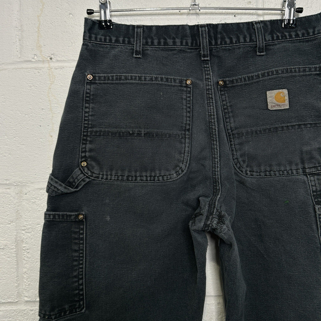 Vintage Faded Carhartt DoubleKnee Carpenter Pants “Black”