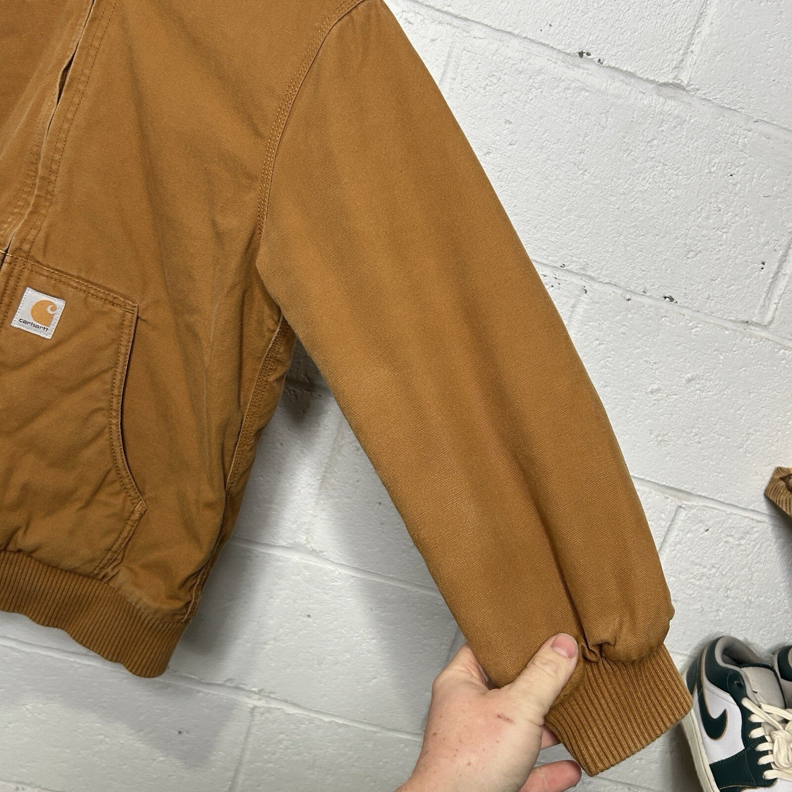 Y2K Carhartt Quilt-Lined Active Jacket “Light Brown” Youth Large/Women’s Small