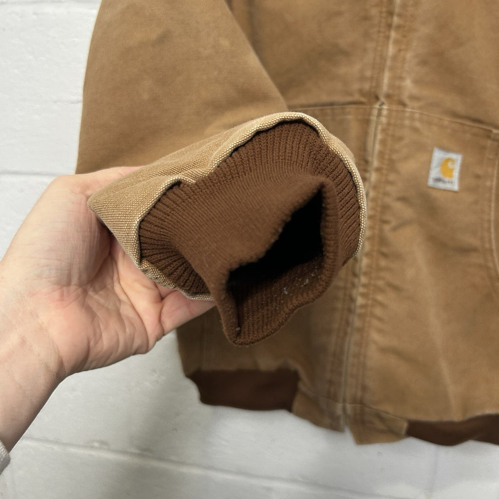 Vintage Carhartt Fleece-Lined Hooded Active Jacket “Brown” YYJ158 BRN Youth XL