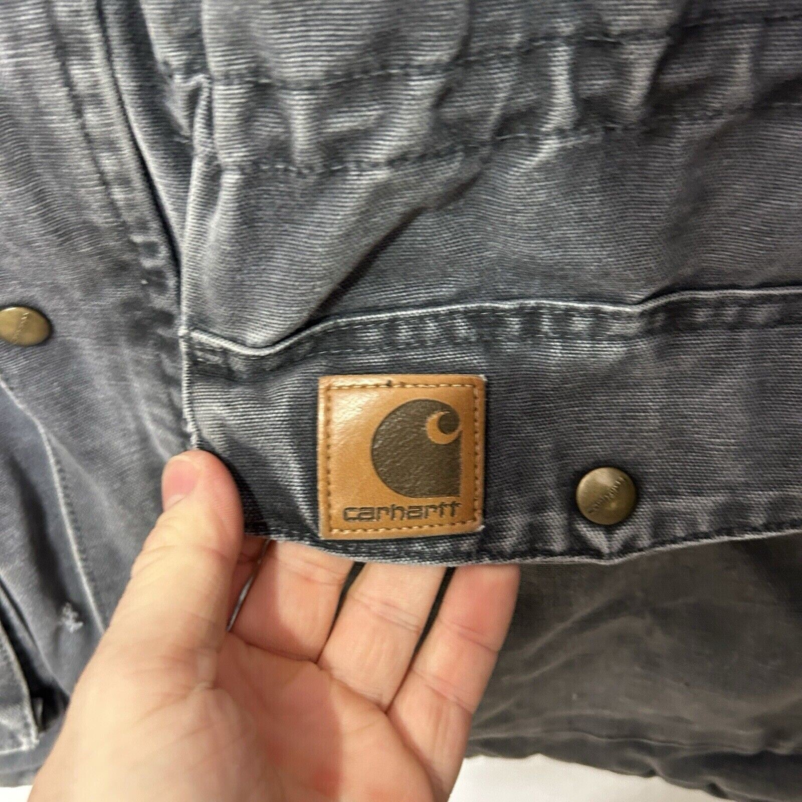 Vintage Carhartt Chore Coat Jacket “Petrol Grey” C46 PTL Men’s X-Large