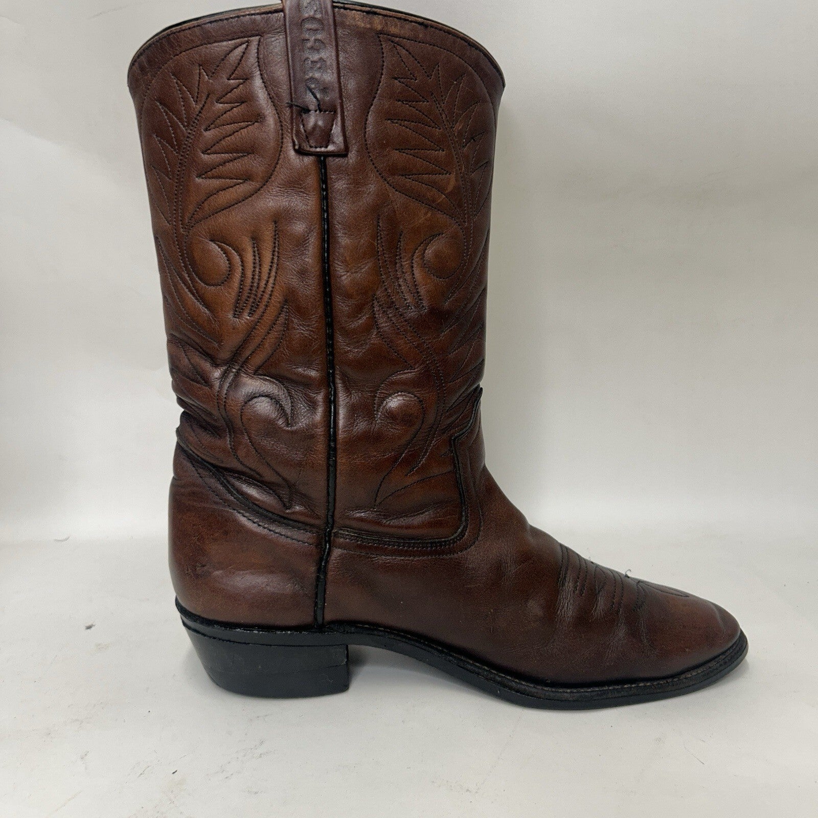 Vintage Red Wing 9801 Pecos Roper Pull-On Cowboy Boots “Mostique Brown” 11D