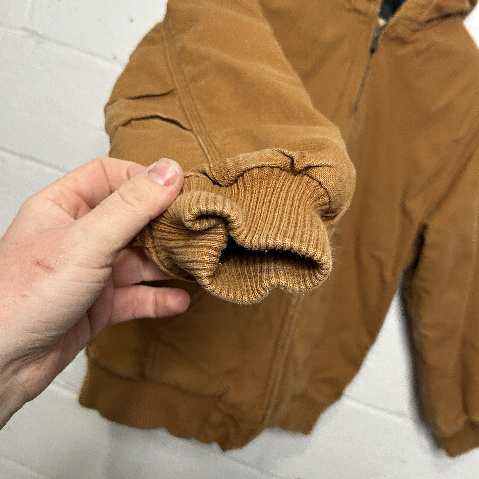 Y2K Carhartt Quilt-Lined Active Jacket “Light Brown” Youth Large/Women’s Small