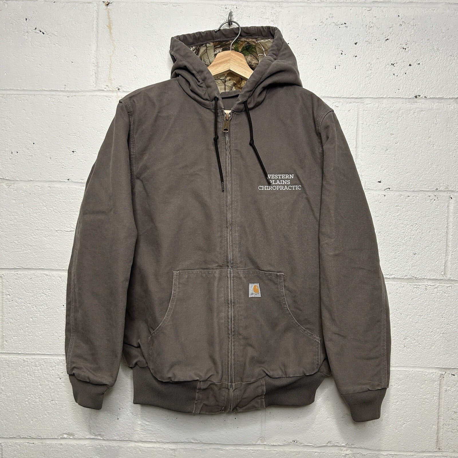 Carhartt Realtree Camo Quilted Hooded Active Jacket “Taupe Grey” 101732-032