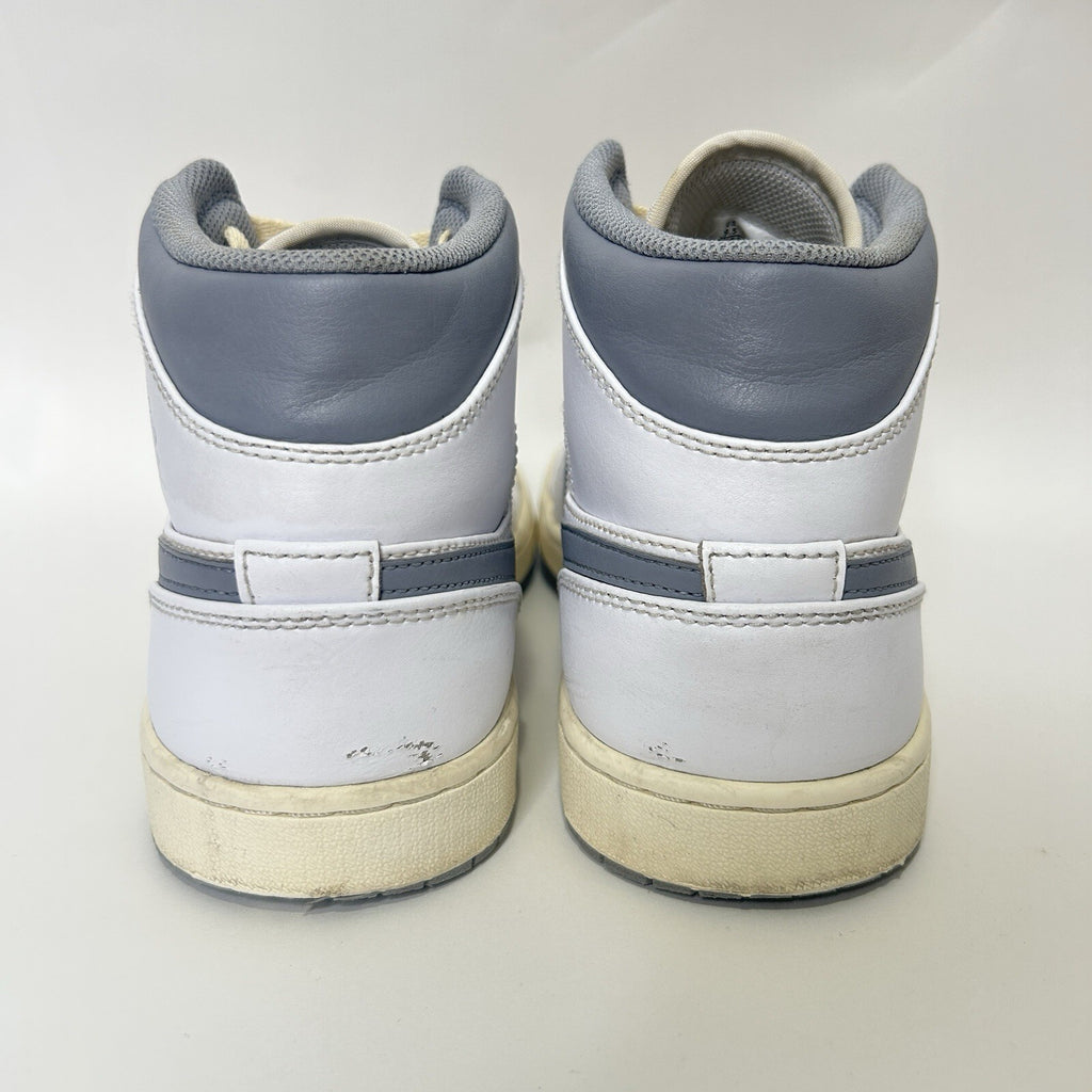 Nike Air Jordan 1 Mid Retro “Neutral Grey White” 554724-135 Men’s 9.5 Worn