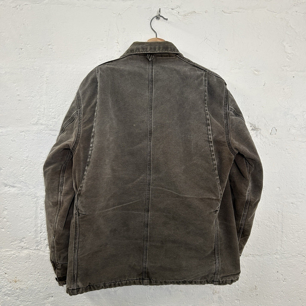 Vintage Faded Carhartt Blanket-Lined Chore Coat “Chestnut” CB182 Men’s Large