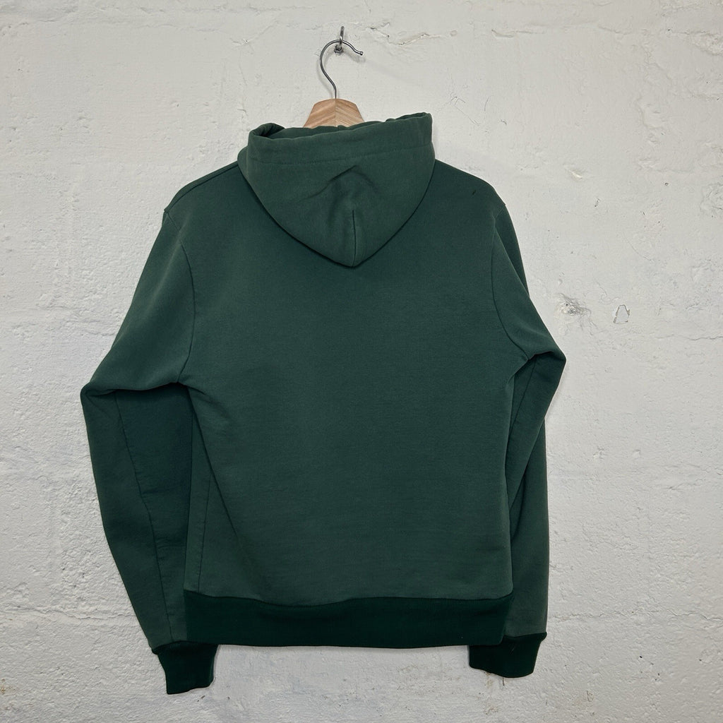 Vintage Faded Carhartt Thermal-Lined Zip Hoodie “Forest Green” 868 Men’s Small